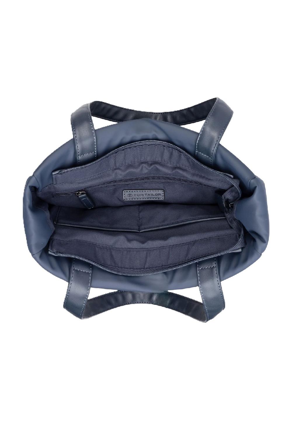 DENIM TOM TAILOR PATTI Shopper Reißverschluss Logo-Patch für Damen Räumungsverkauf