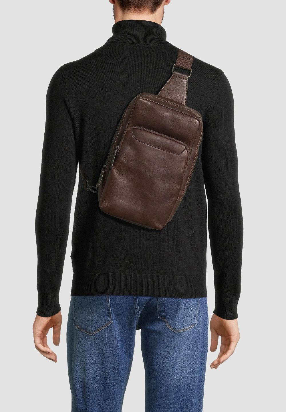 DUNMORE Umhängetasche Leder Reißverschluss Neueste Stile