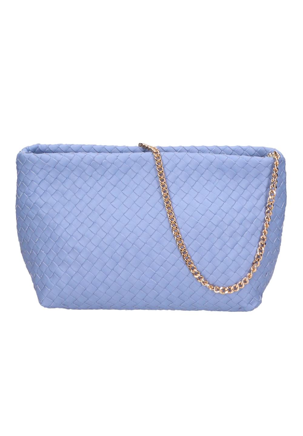 Gave Lux Shultertasche Women's shoulder bag in genuine nappa leather with woven texture. Equipped with removable chain shoulder strap. Handcrafted Italian product. Made in Italy Blitzverkäufe