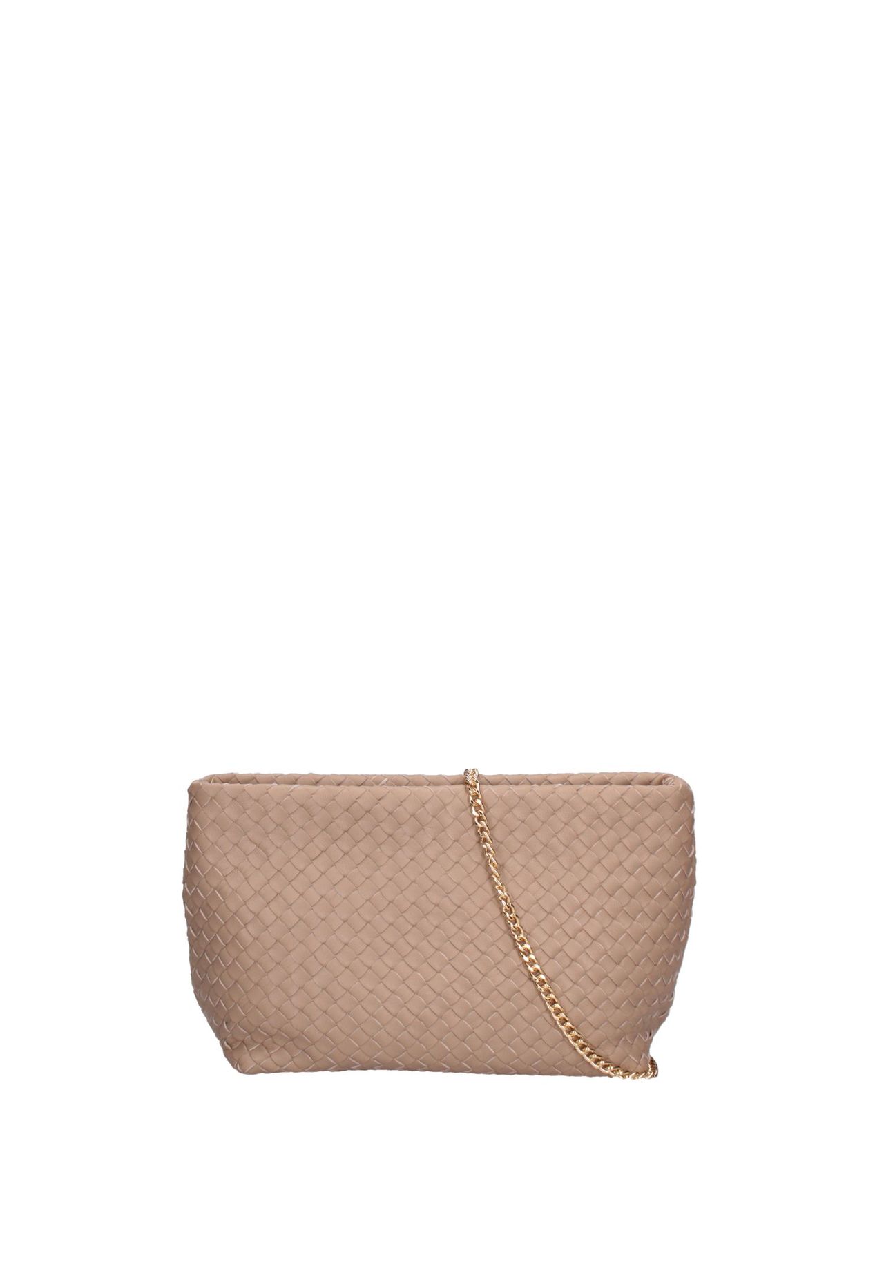 Gave Lux Shultertasche Women's shoulder bag in genuine nappa leather with woven texture. Equipped with removable chain shoulder strap. Handcrafted Italian product. Made in Italy VIP-Rabatte
