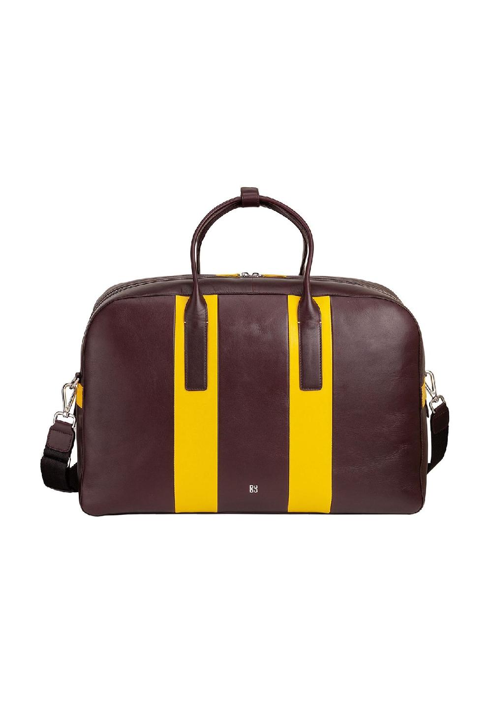 DuDu Weekender Reisetasche Leder 49 cm Begrenzt auf 3 Tage