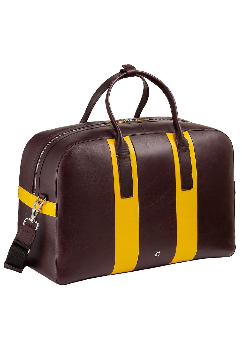 DuDu Weekender Reisetasche Leder 49 cm Begrenzt auf 3 Tage