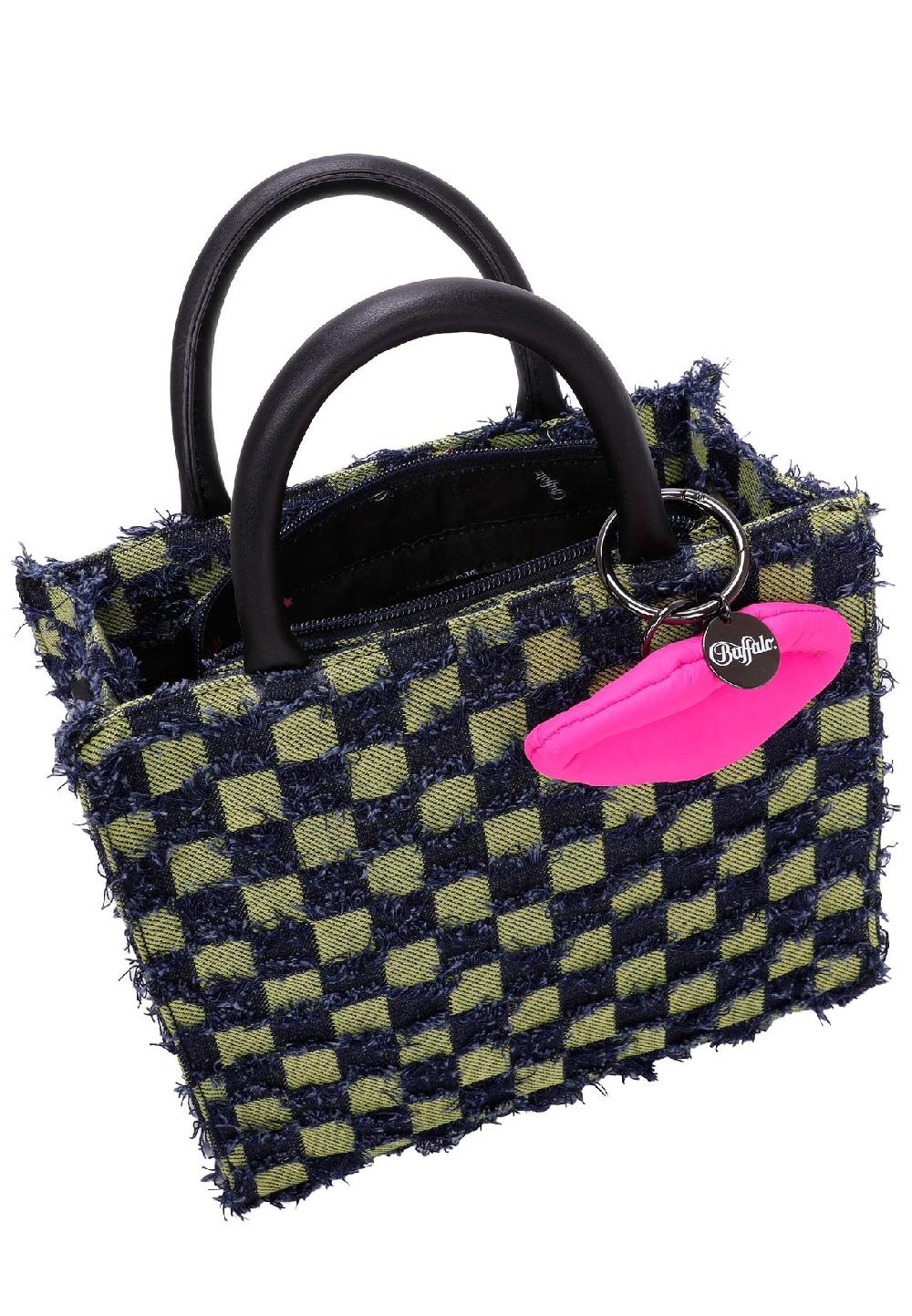 Buffalo Henkeltasche Big Boxy Collection Fancy Squares mit abnehmbarem Anhänger Zeitbegrenzte Promotion