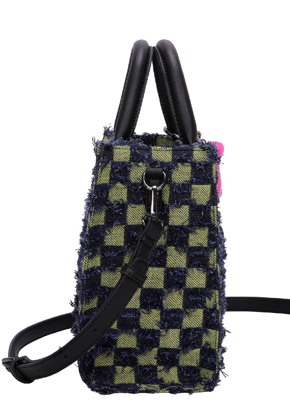 Buffalo Henkeltasche Big Boxy Collection Fancy Squares mit abnehmbarem Anhänger Zeitbegrenzte Promotion