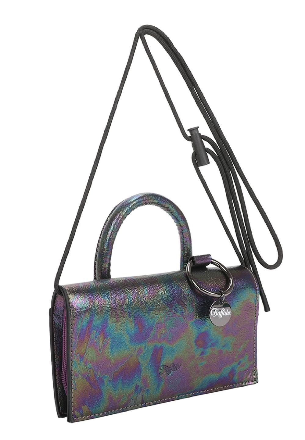 Buffalo Schultertasche On String Oily mit schimmernder Optik 2025
