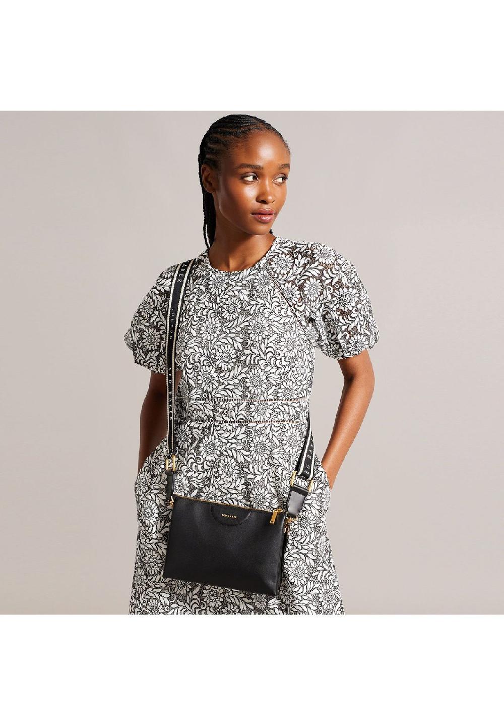 TED BAKER Umhängetasche Leder 24 cm Begrenzte Freigabe