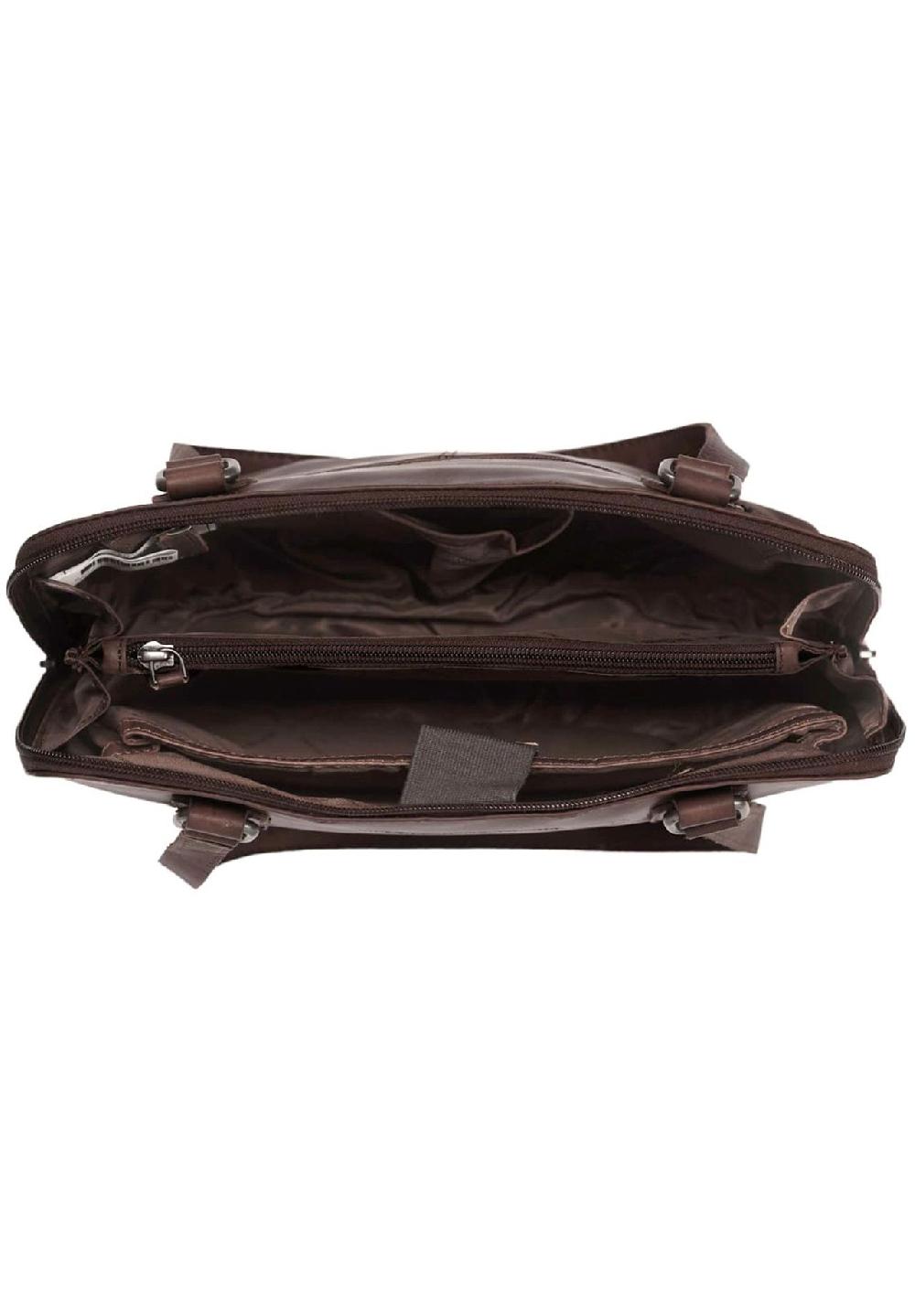 The Chesterfield Brand Wax Pull Up Wax Pull Up Schultertasche Leder 30 cm Laptopfach Rabatte dieses Monats