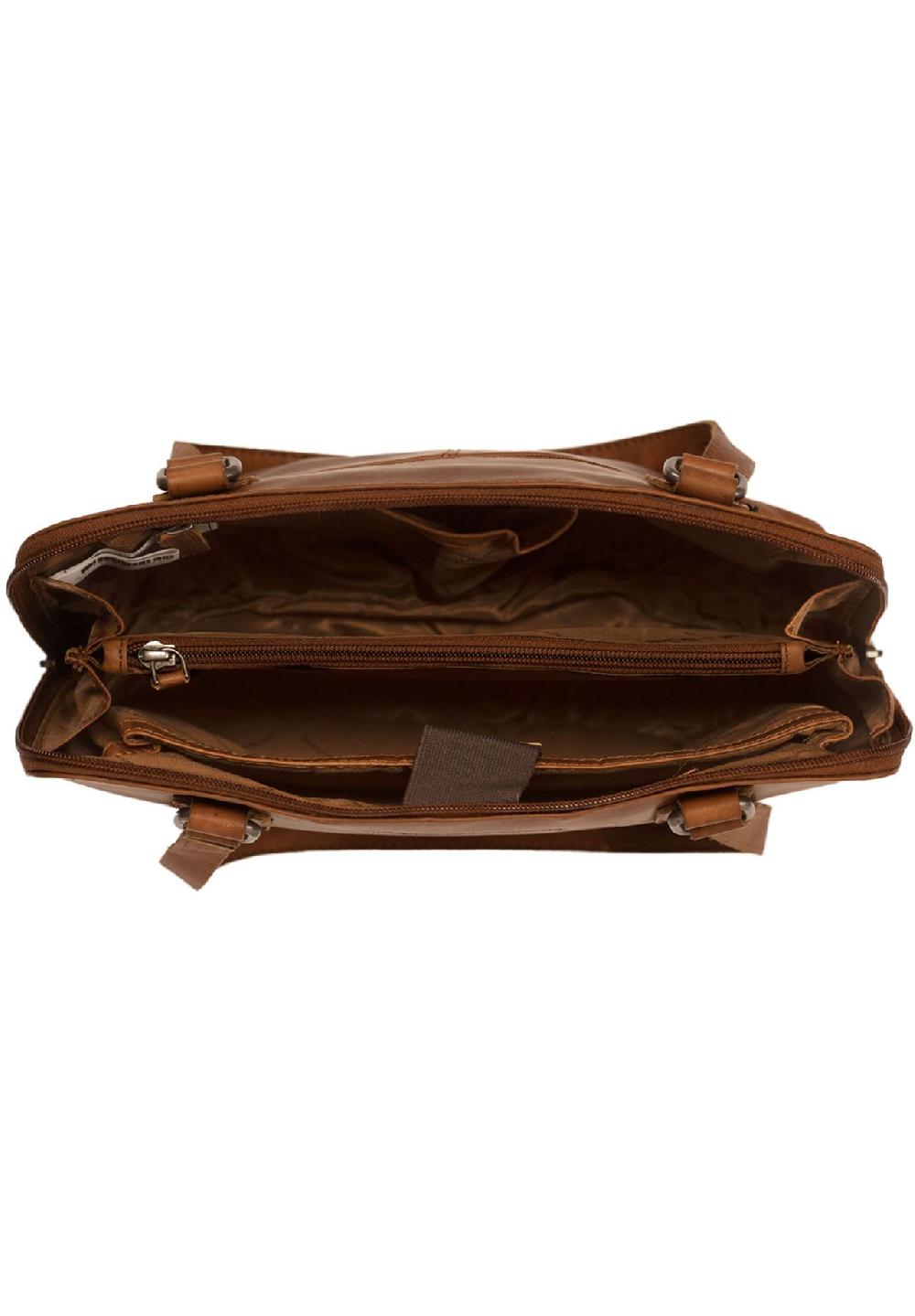 The Chesterfield Brand Wax Pull Up Wax Pull Up Schultertasche Leder 30 cm Laptopfach 2025