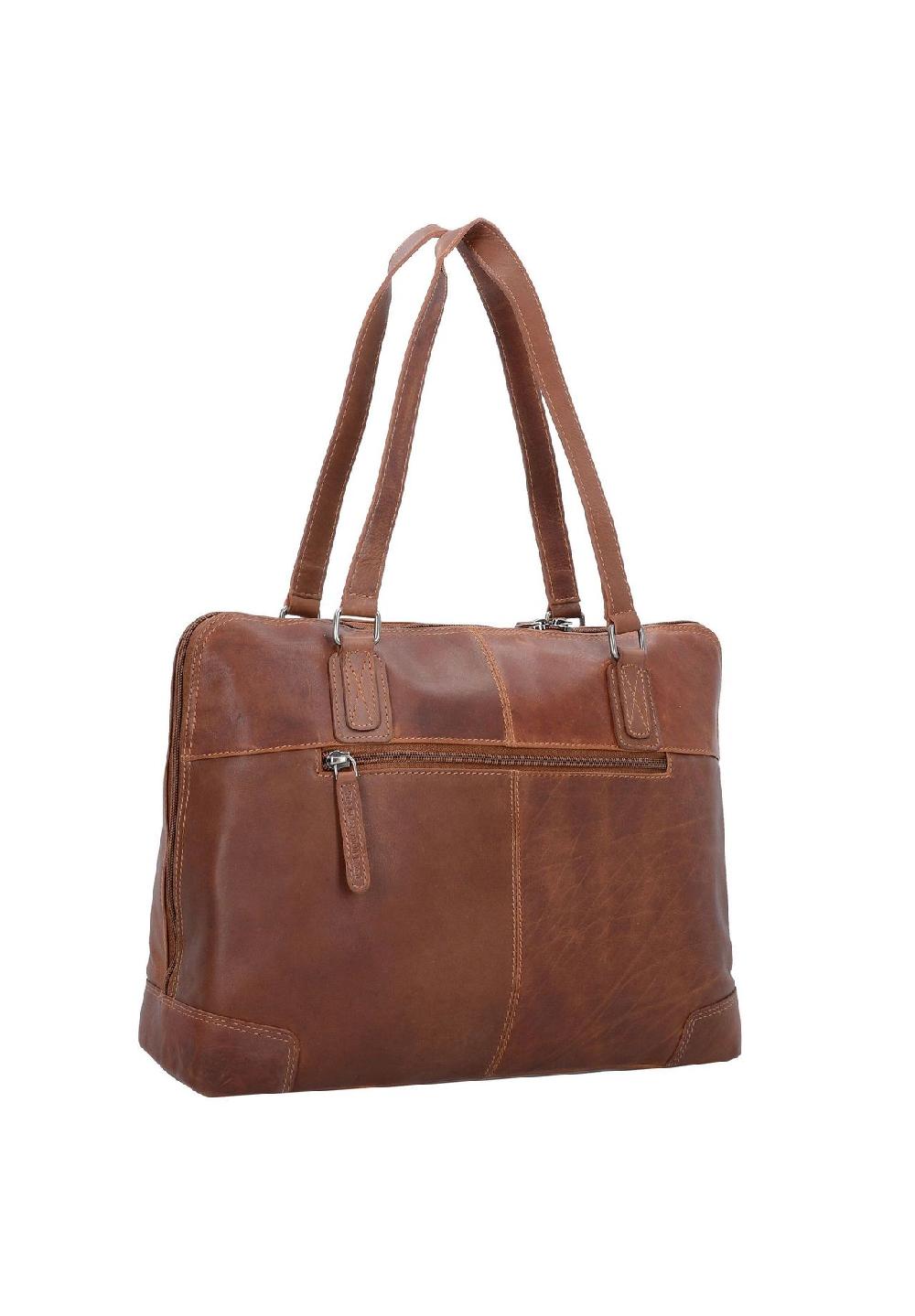 The Chesterfield Brand Wax Pull Up Wax Pull Up Schultertasche Leder 37 cm Laptopfach Outlet