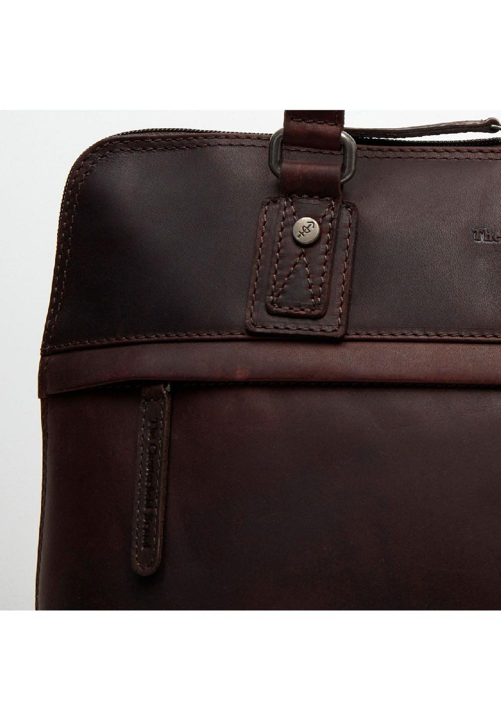 The Chesterfield Brand Branson Branson Schultertasche Leder 37 cm Laptopfach Fabrikverkauf