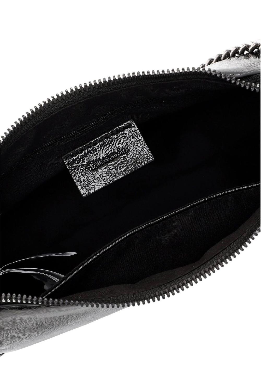 Tamaris Schultertasche "Flaviana" Lack-Optik Reißverschluss für Damen Sonderangebote