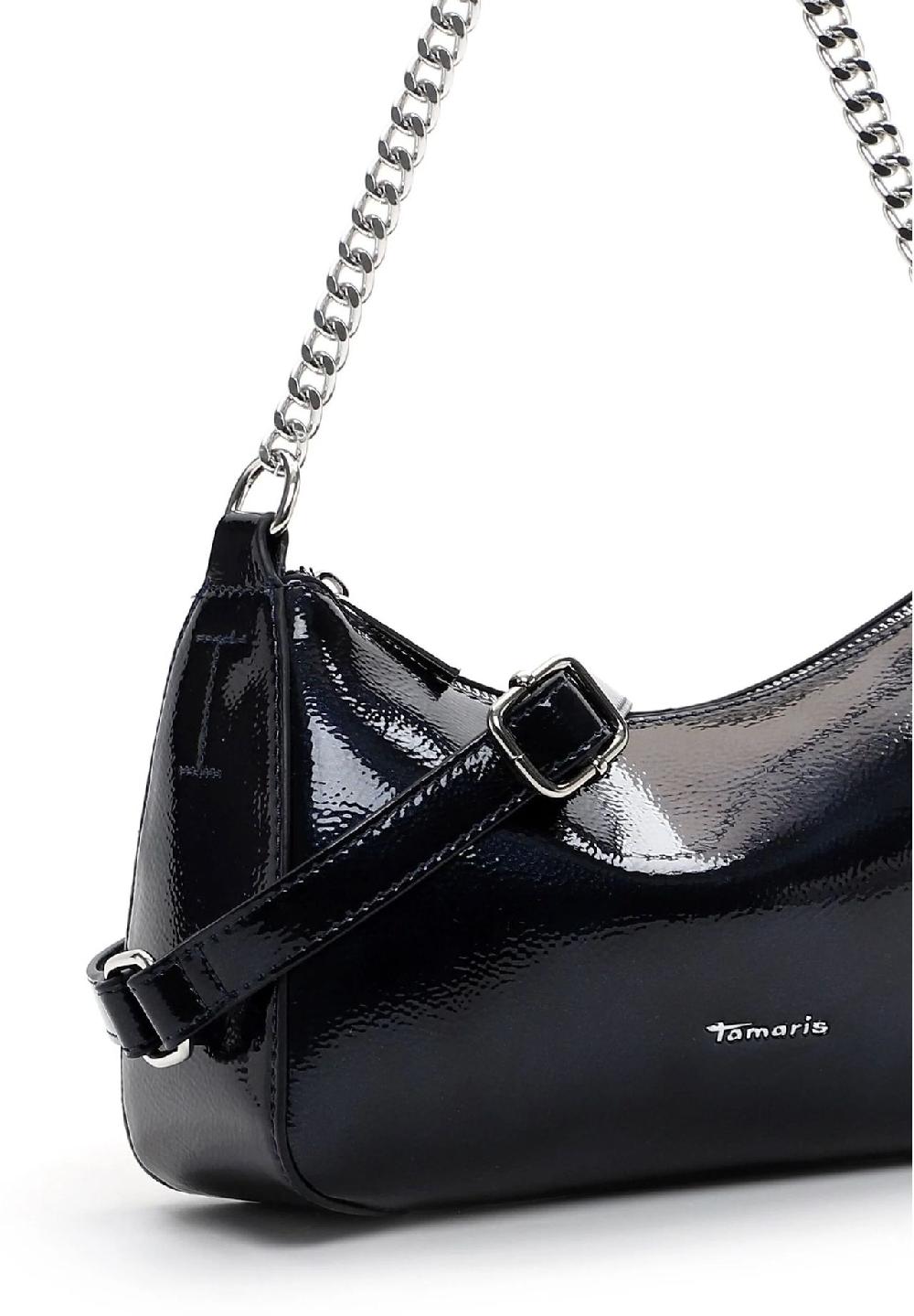 Tamaris Schultertasche "Flaviana" Lack-Optik Reißverschluss für Damen Riesige Ersparnisse