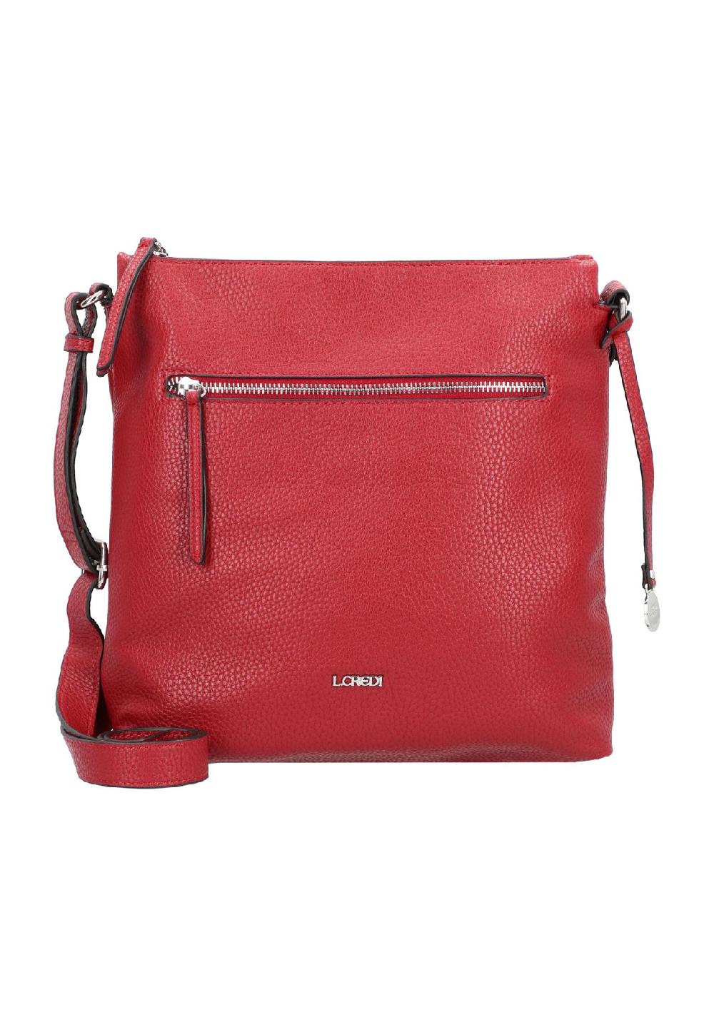 L.CREDI NEW ORLEANS Schultertasche Kunstleder Emblem uni für Damen Begrenzte Freigabe