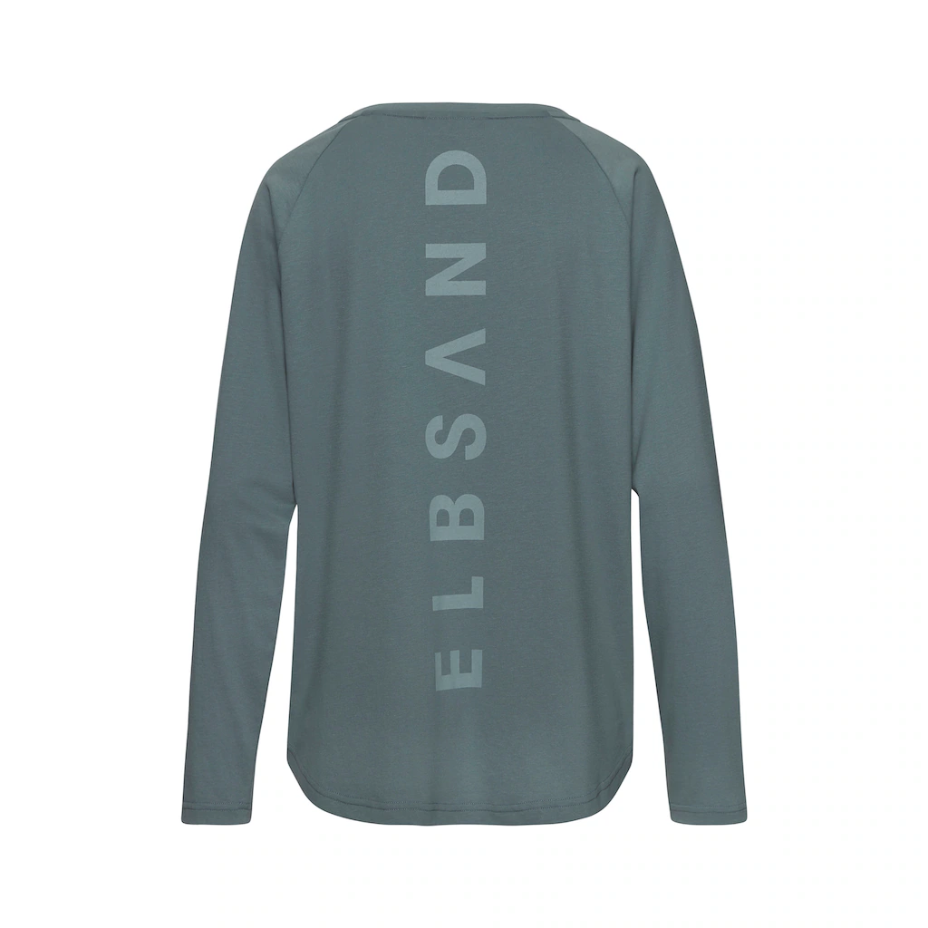 Elbsand Longsleeve »Tinna« mit Logodruck hinten Langarmshirt aus Baumwoll-Mix sportlich-casual 50% Rabatt für begrenzte Zeit