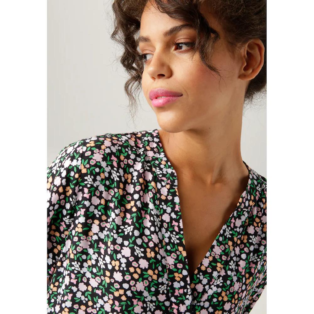 Aniston CASUAL Sommerkleid mit buntem Minimal-Blumendruck Rabatte dieses Monats