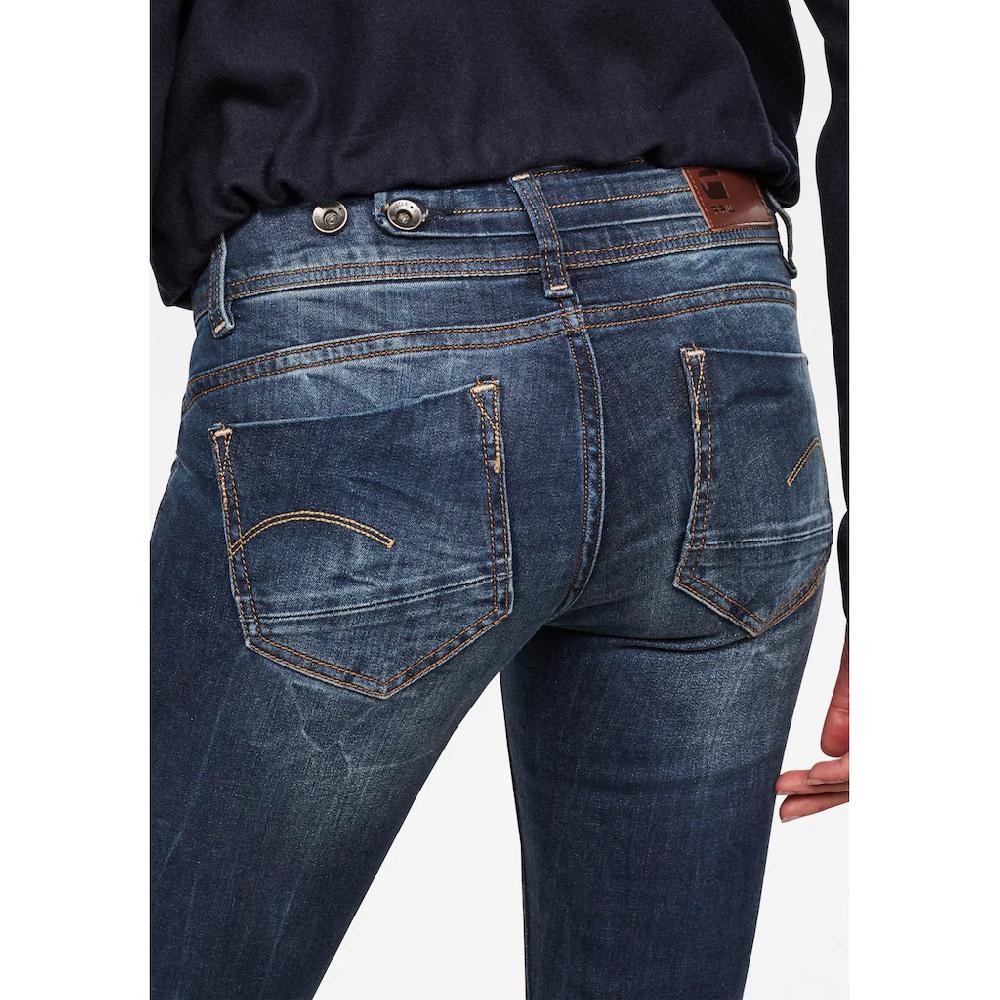 G-STAR Straight-Jeans »Midge« 5-Pocket-Design mit markanten Steppnähten Rabatt