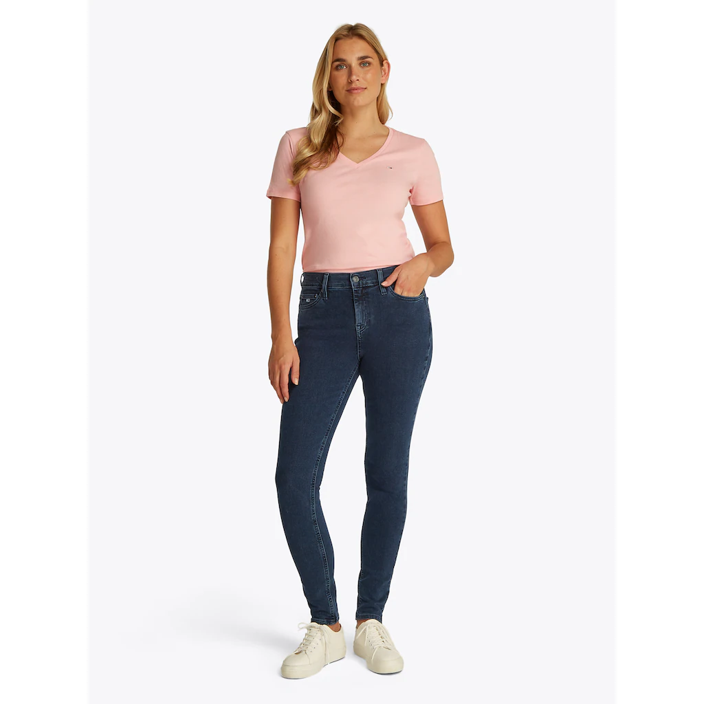 Tommy Jeans Skinny-fit-Jeans »Nora Mid Rise Skinny Fit« mit Waschung mit Logo-Badge Top Angebot