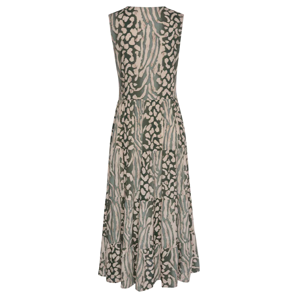 LASCANA Maxikleid mit Animalprint und Knopfleiste Sommerkleid Strandkleid Neueste Mode