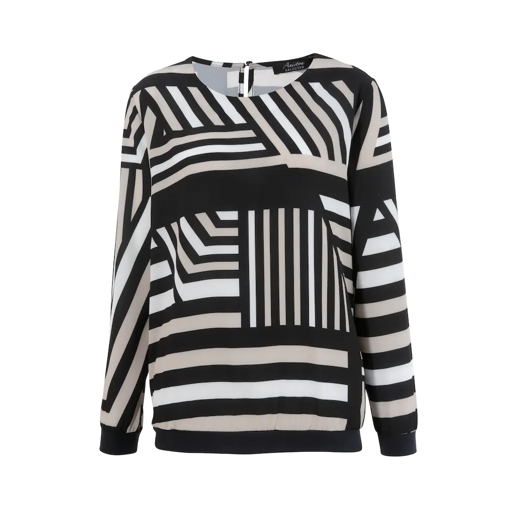 Aniston SELECTED Shirtbluse mit grafischem Muster Exklusive Angebote