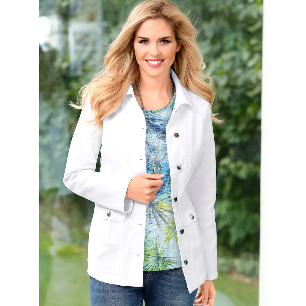 Classic Basics Jeansjacke ohne Kapuze Tägliche Deals
