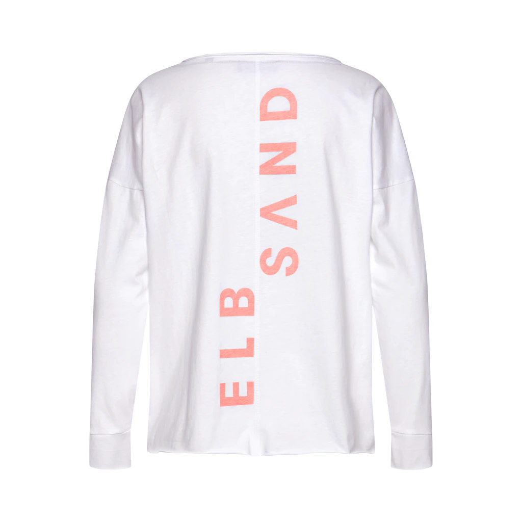 Elbsand Langarmshirt »Raina« mit Logoprint hinten Longsleeve aus Baumwoll-Mix Wochenangebot