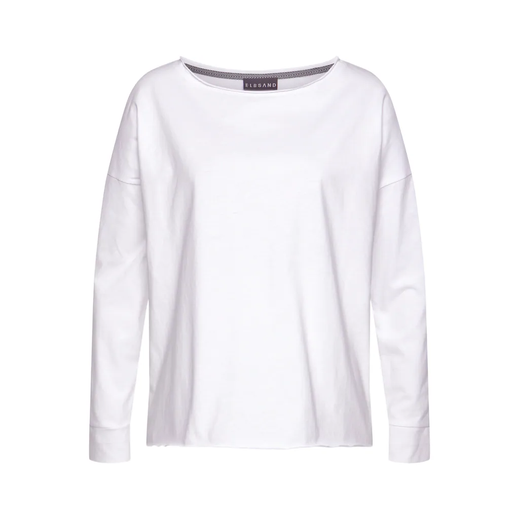 Elbsand Langarmshirt »Raina« mit Logoprint hinten Longsleeve aus Baumwoll-Mix Wochenangebot