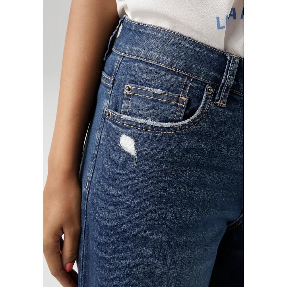 Aniston CASUAL Straight-Jeans mit trendig weitem Bein - NEUE KOLLEKTION Kostenlose Rückgabe