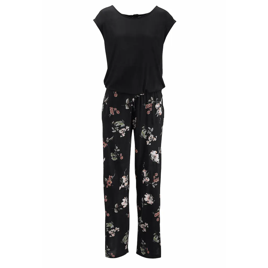 LASCANA Overall mit weitem Bein und Taschen lockerer Jumpsuit sommerlich Bis zu 60% Rabatt