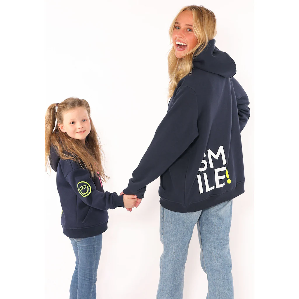 Zwillingsherz Hoodie »"Alissa"« mit SMILE Print Bis zu 55% Rabatt