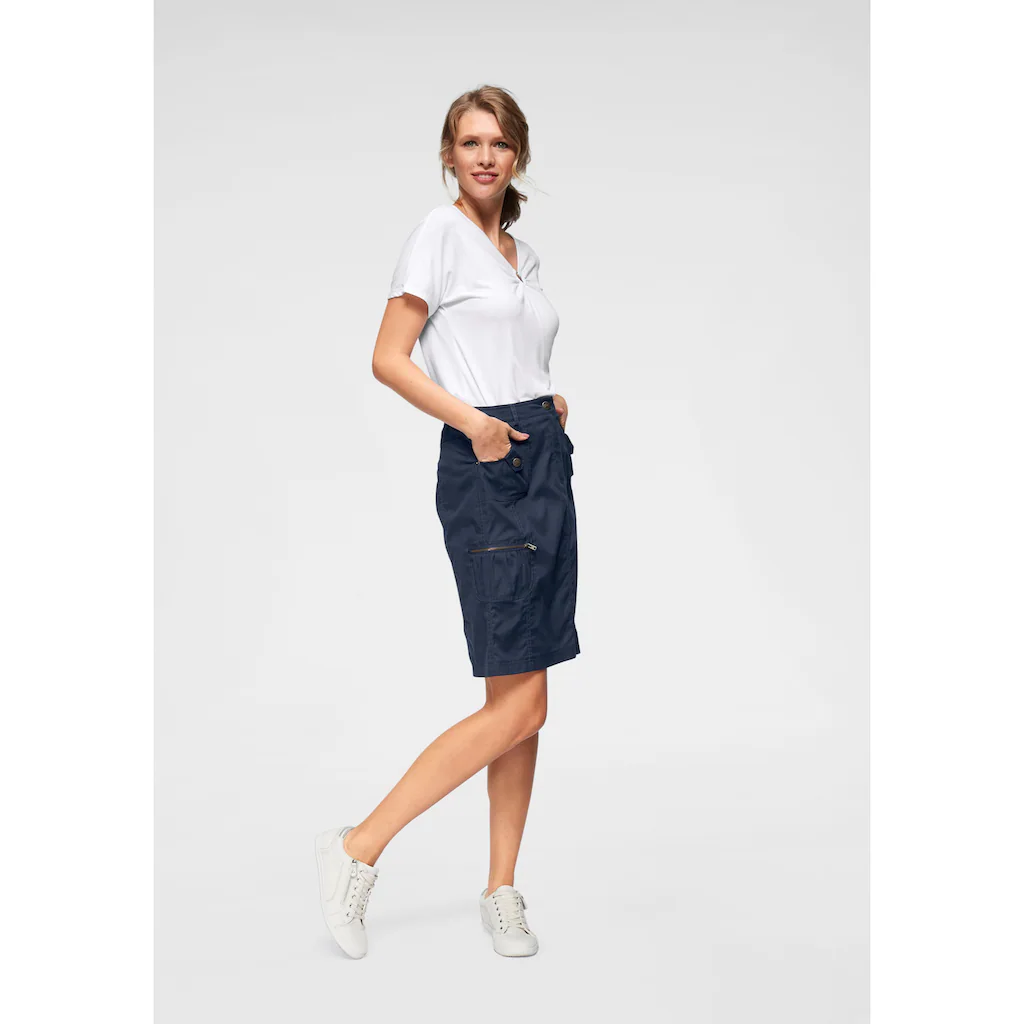 Aniston CASUAL Cargorock mit figurfreundlichen Teilungsnähten Nur noch ein Tag übrig