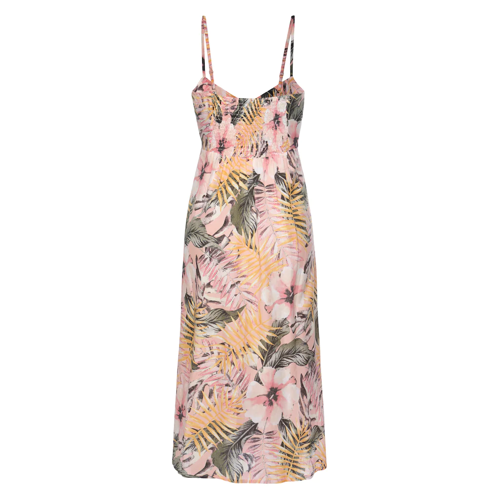 LASCANA Sommerkleid aus Leinenmix Midikleid mit Knopfleiste vorne Strandkleid Riesige Rabatte