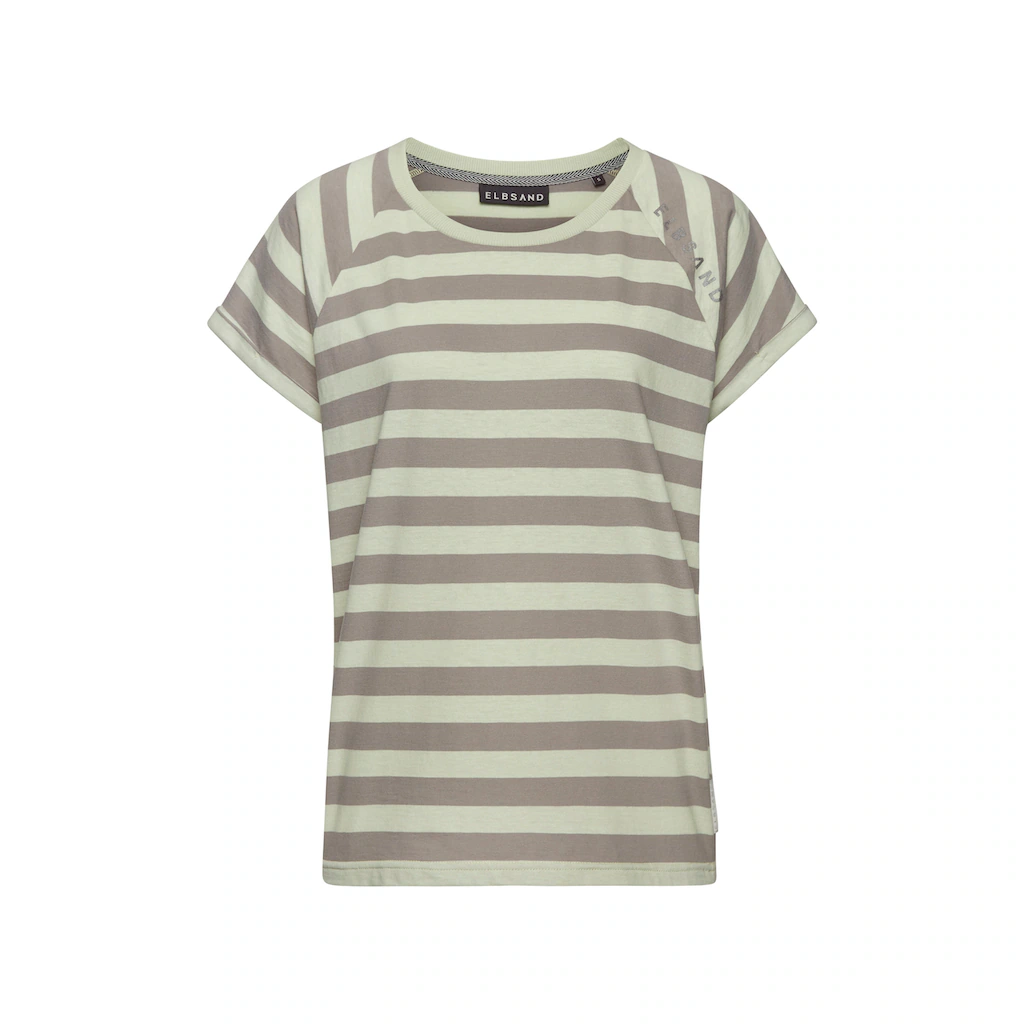 Elbsand T-Shirt »Calisa« mit Streifenmuster sportliches Kurzarmshirt aus Baumwoll-Mix 2025