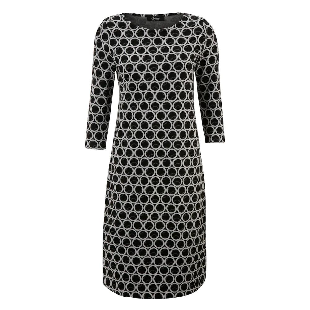 Aniston SELECTED Jerseykleid mit elegantem Kreis-Muster Auslauf