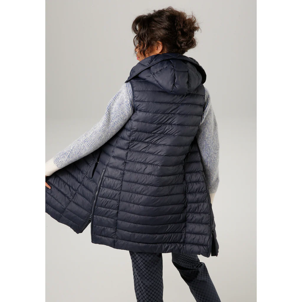 Aniston CASUAL Steppweste mit verstellbarer Kapuze Sonderangebot
