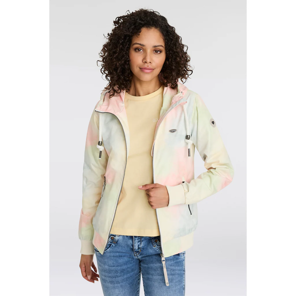 Ragwear Funktionsjacke »NUGGIE OMBRE O« mit Kapuze Übergangsjacke aus wasserabweisendem Material Muttertagsangebot