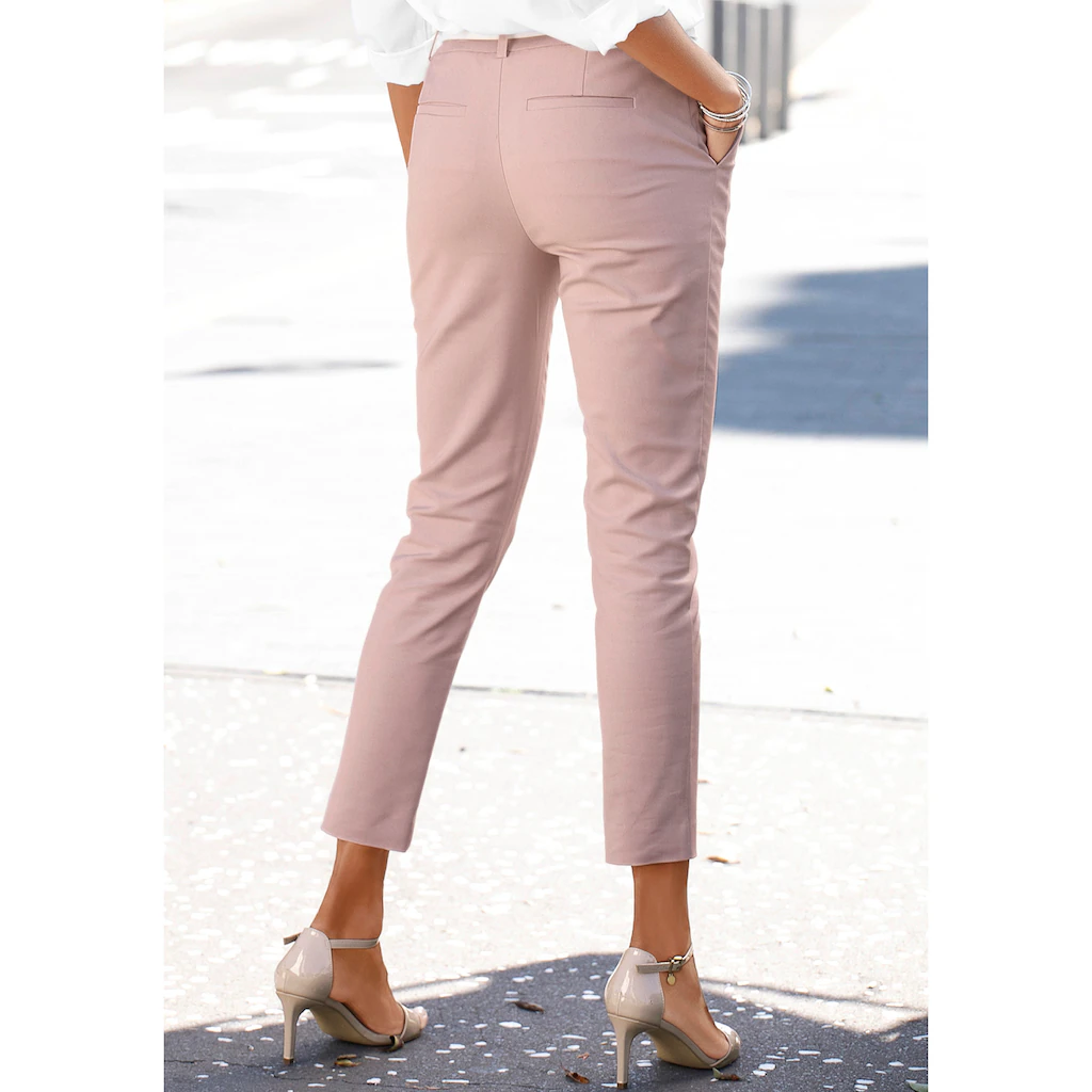 LASCANA Chinohose in verkürzter Länge Stoffhose in schmaler Passform casual-chic Saisonale Angebote