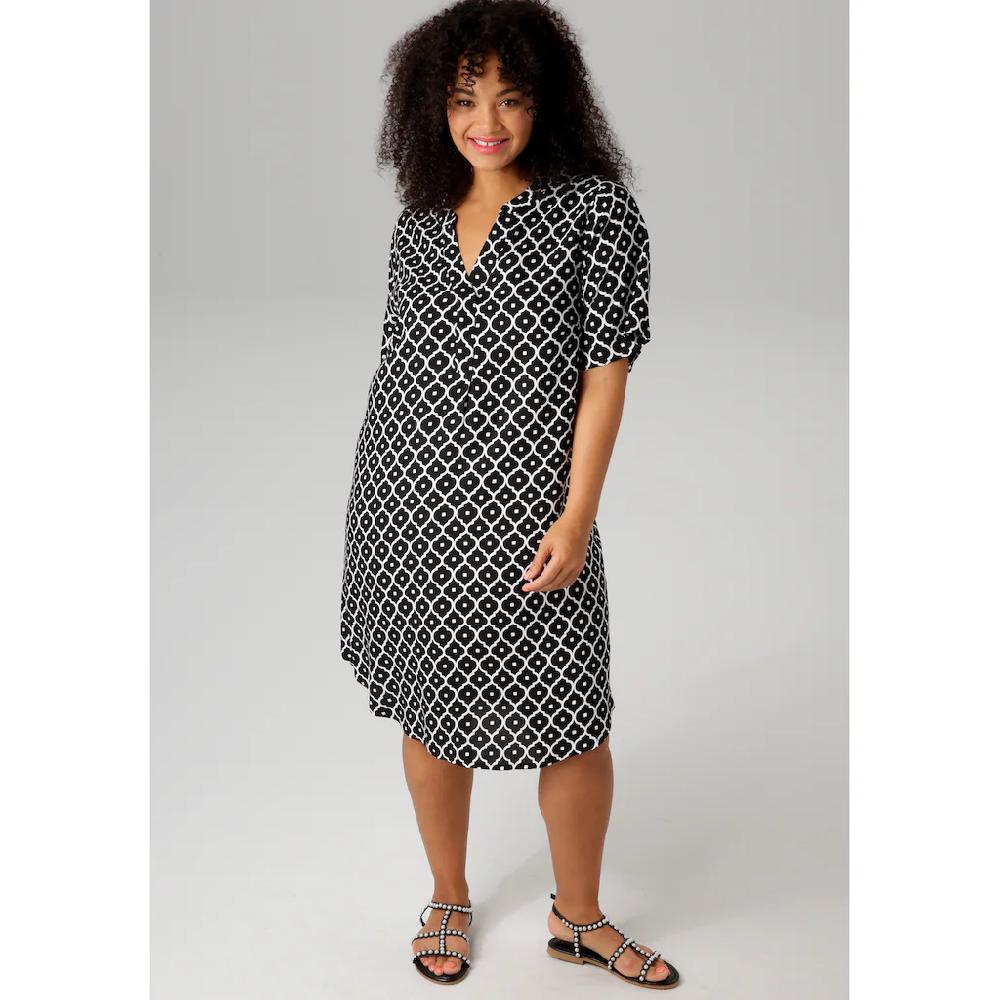 Aniston PLUS Blusenkleid in trendigen Druck - NEUE KOLLEKTION Kauf eins, bekomm eins gratis