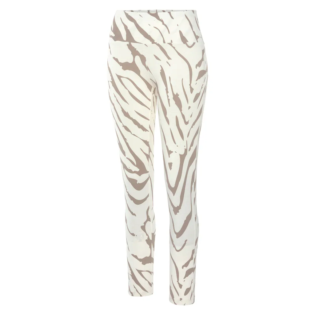 LASCANA Leggings mit Zebramuster und breitem Bund Loungewear Sonderangebote