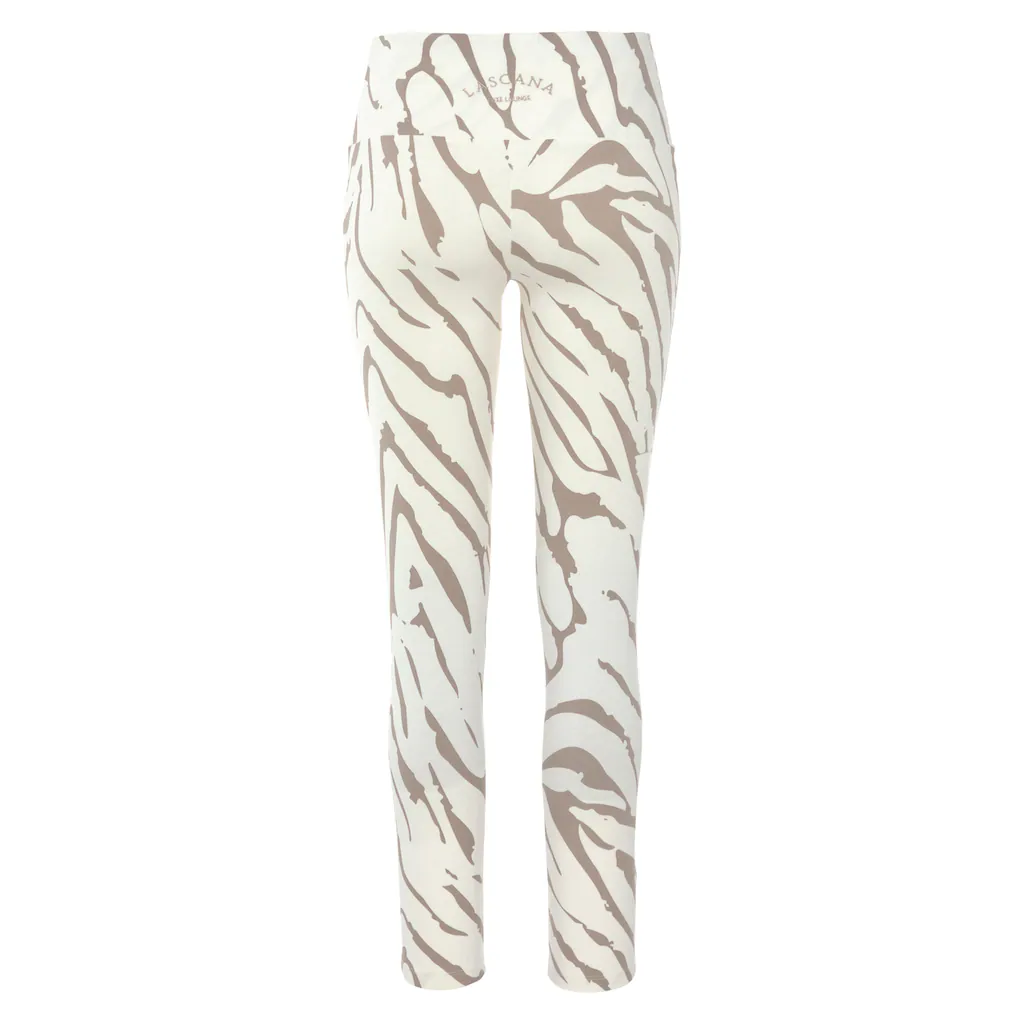 LASCANA Leggings mit Zebramuster und breitem Bund Loungewear Sonderangebote