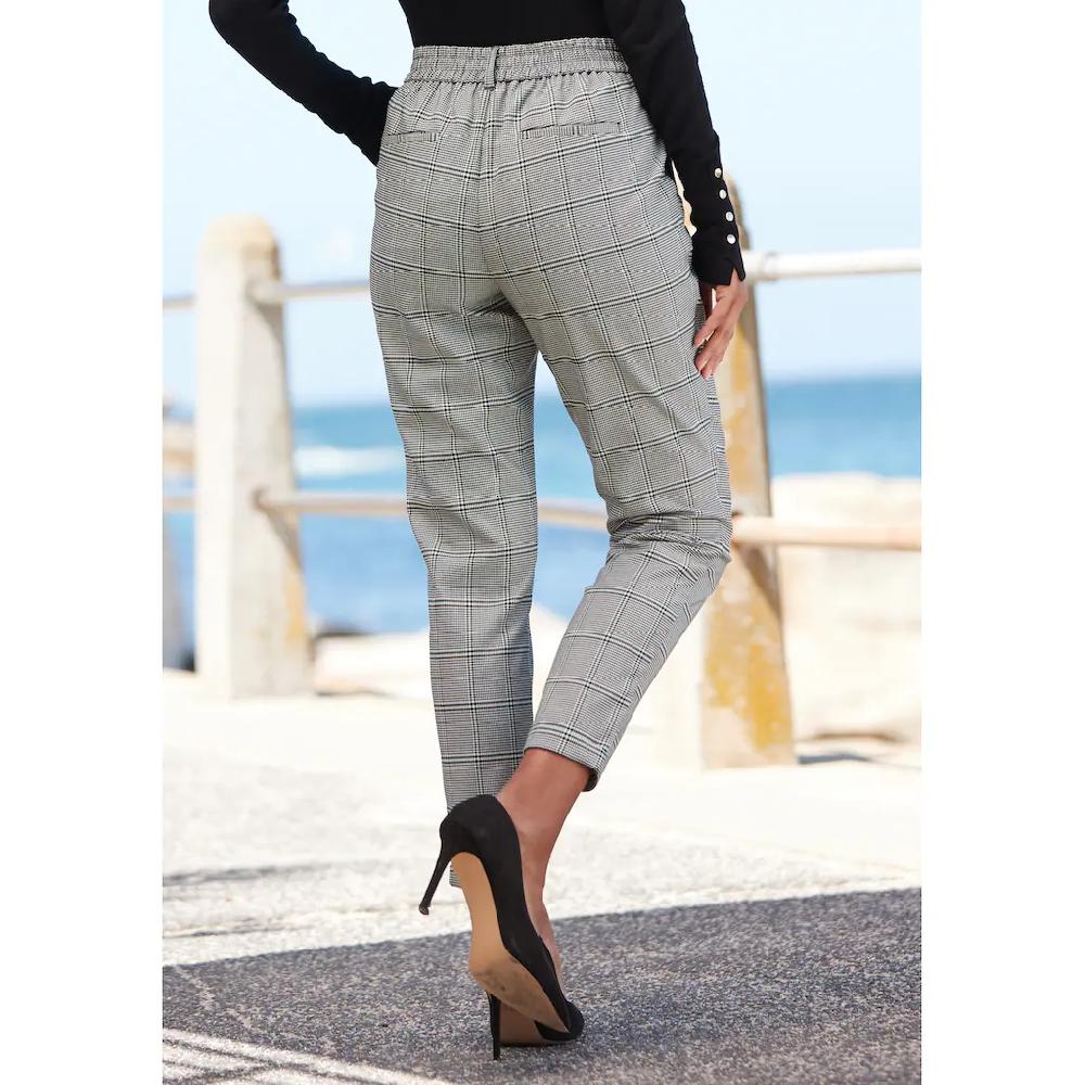 LASCANA Schlupfhose mit Gummibund hinten Stoffhose mit Taschen Business-Look Super Sparpreis