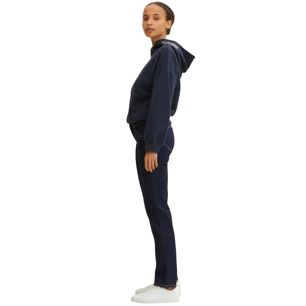 TOM TAILOR Gerade Jeans »Alexa Straight« mit Kontrastnähten Bis zu 65% Rabatt