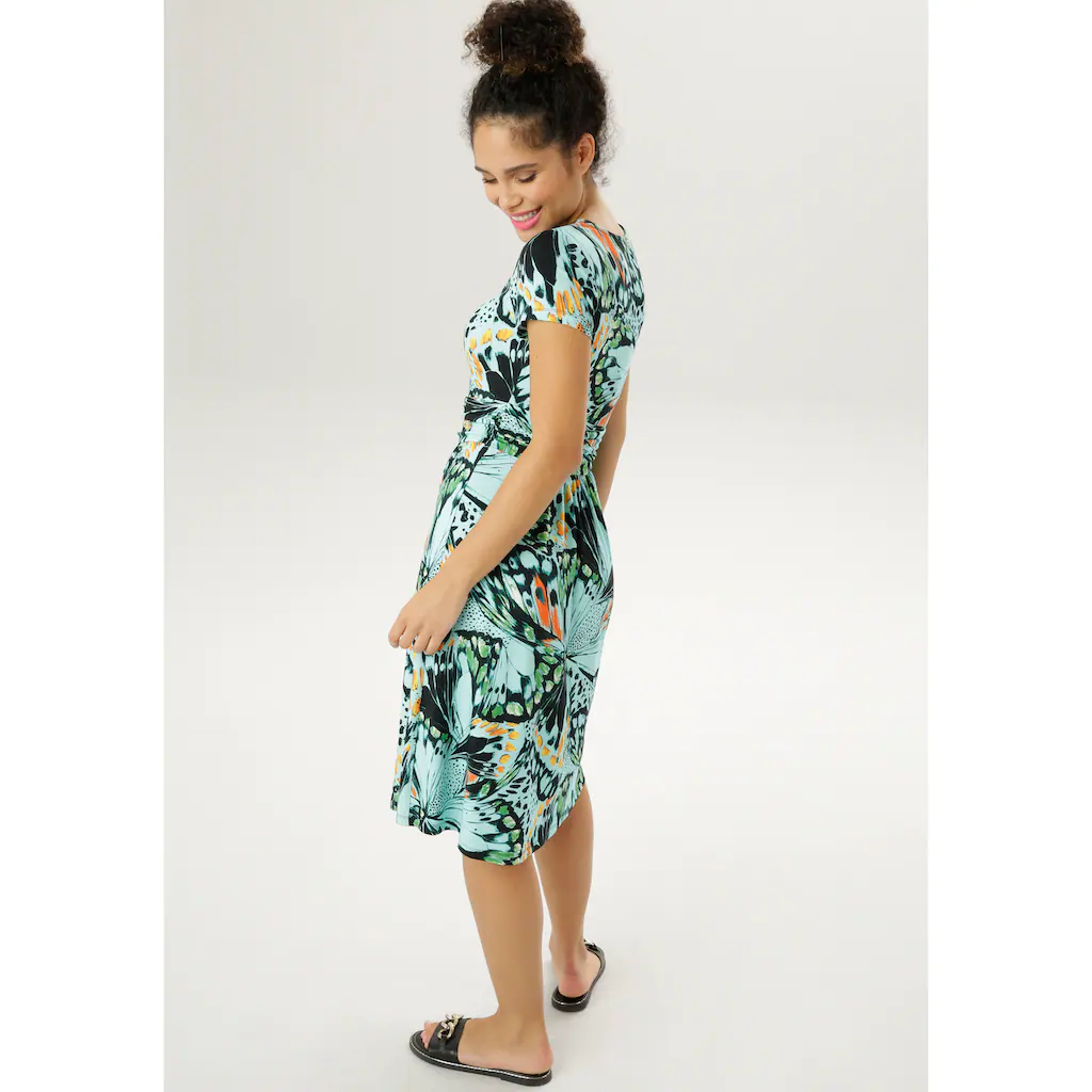 Aniston SELECTED Sommerkleid mit extravagantem Druck Nur noch ein Tag übrig