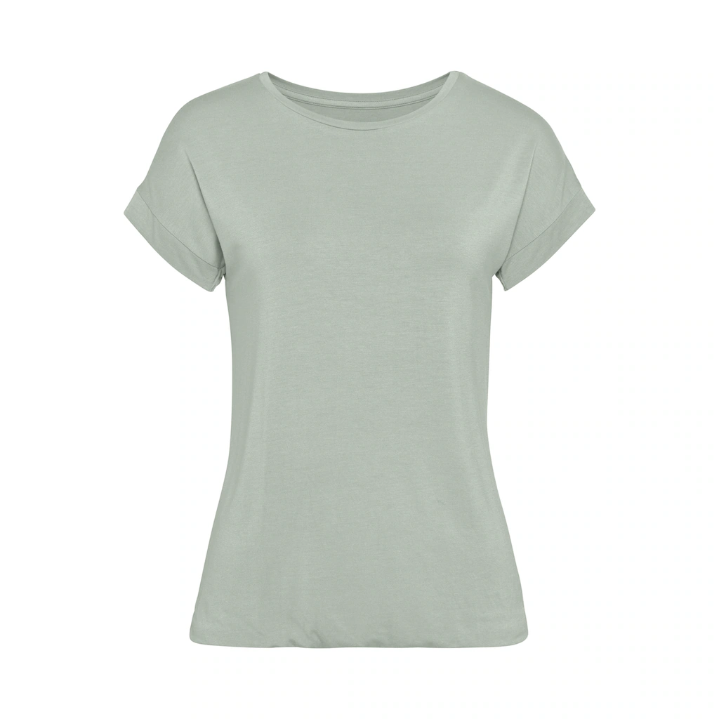 Vivance Kurzarmshirt »mit Gummizug im Bund« aus weichem Viskose-Stretch Hotsell