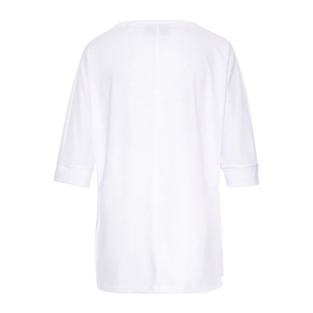 Elbsand Rundhals-Shirt »Iduna« mit Logoprint Baumwoll-Mix lockere Passform im Angebot