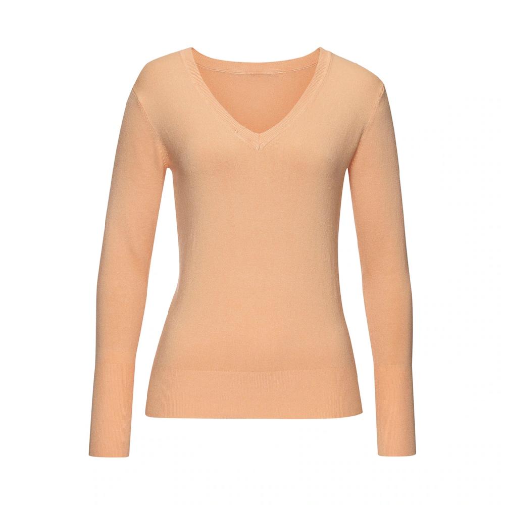 Vivance V-Ausschnitt-Pullover in taillierter Form weicher Strickpullover Basic klassisch Kostenloser Versand