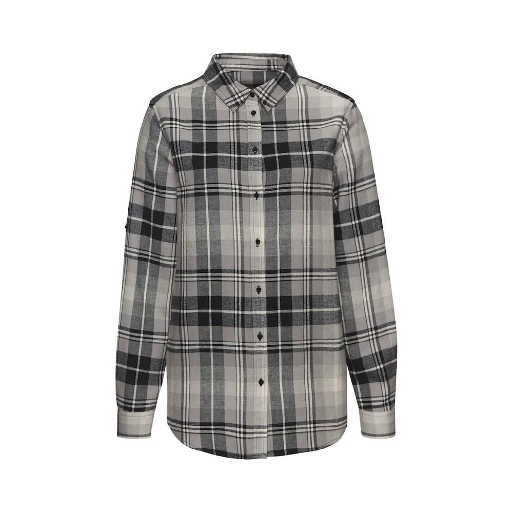 Buffalo Hemdbluse aus weichem Flanell mit Blusenkragen Flanellhemd Karobluse Sonderangebot