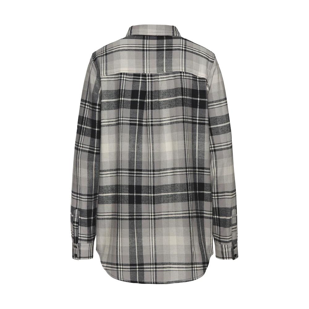 Buffalo Hemdbluse aus weichem Flanell mit Blusenkragen Flanellhemd Karobluse Sonderangebot