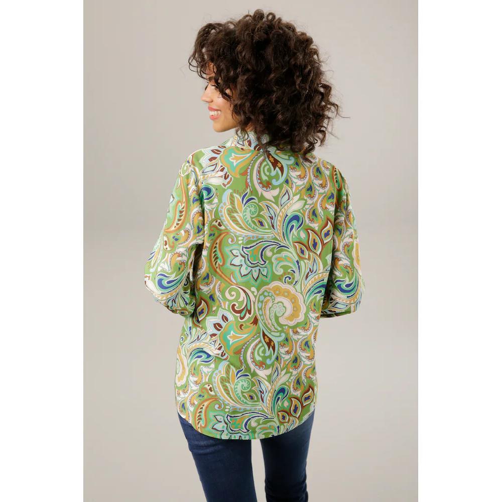 Aniston CASUAL Hemdbluse graphische Paisley-Muster - jedes Teil ein Unikat Preisnachlass