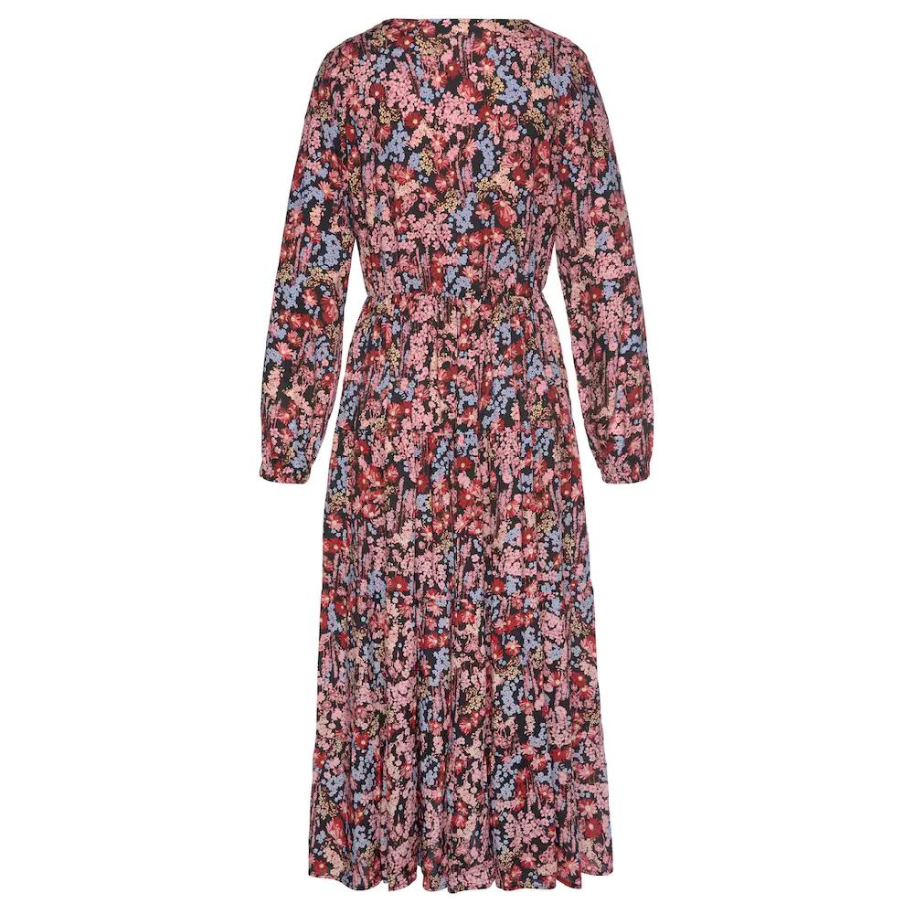 LASCANA Maxikleid mit Blümchenprint und V-Ausschnitt Sommerkleid Cyber Monday