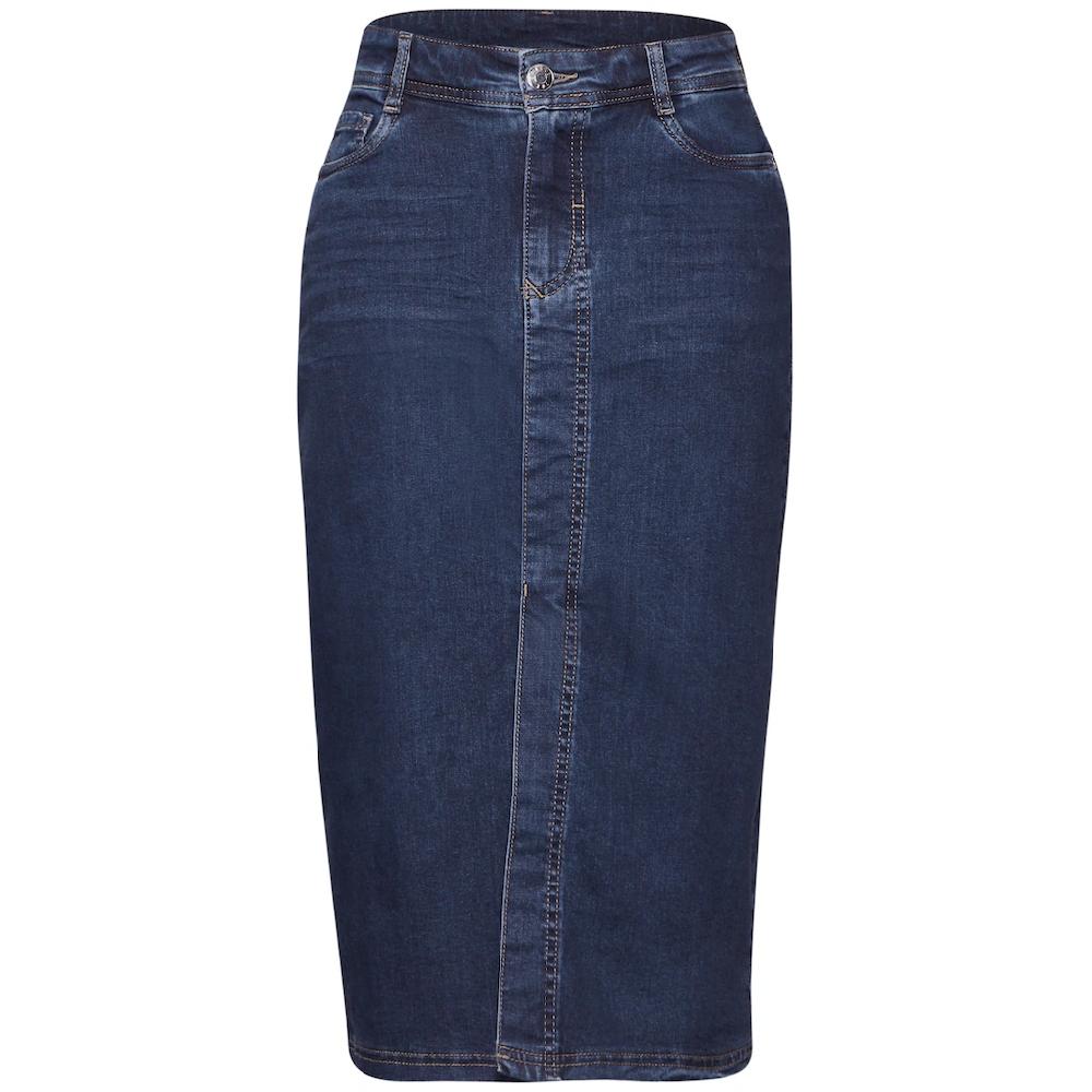 STREET ONE Jeansrock aus Baumwolle mit Stretchanteil Valentinstagsangebot